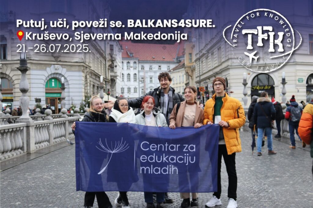Prijave otvorene: Travel for Knowledge vodi mlade iz Travnika na regionalnu razmjenu u Sjevernu Makedoniju Prijave otvorene: Travel for Knowledge vodi mlade iz Travnika na regionalnu razmjenu u Sjevernu Makedoniju